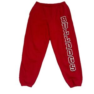 Vintage Jansport Cotton\Polyester Red Georgia  Bulldogs Sweat Pants Mens Sz M